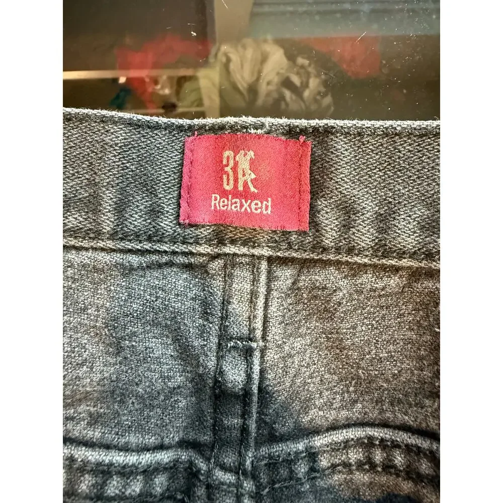 Wrangler 3K Men's Jeans Straight Leg Black Denim Size‎ 40x30
